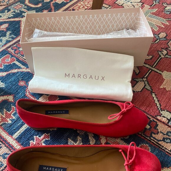 Margaux demi flat in carmine suede, size 40 N - Picture 7 of 7